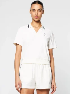 Store Atri Velour Polo- Women Velour|Tops And Sports Bras
