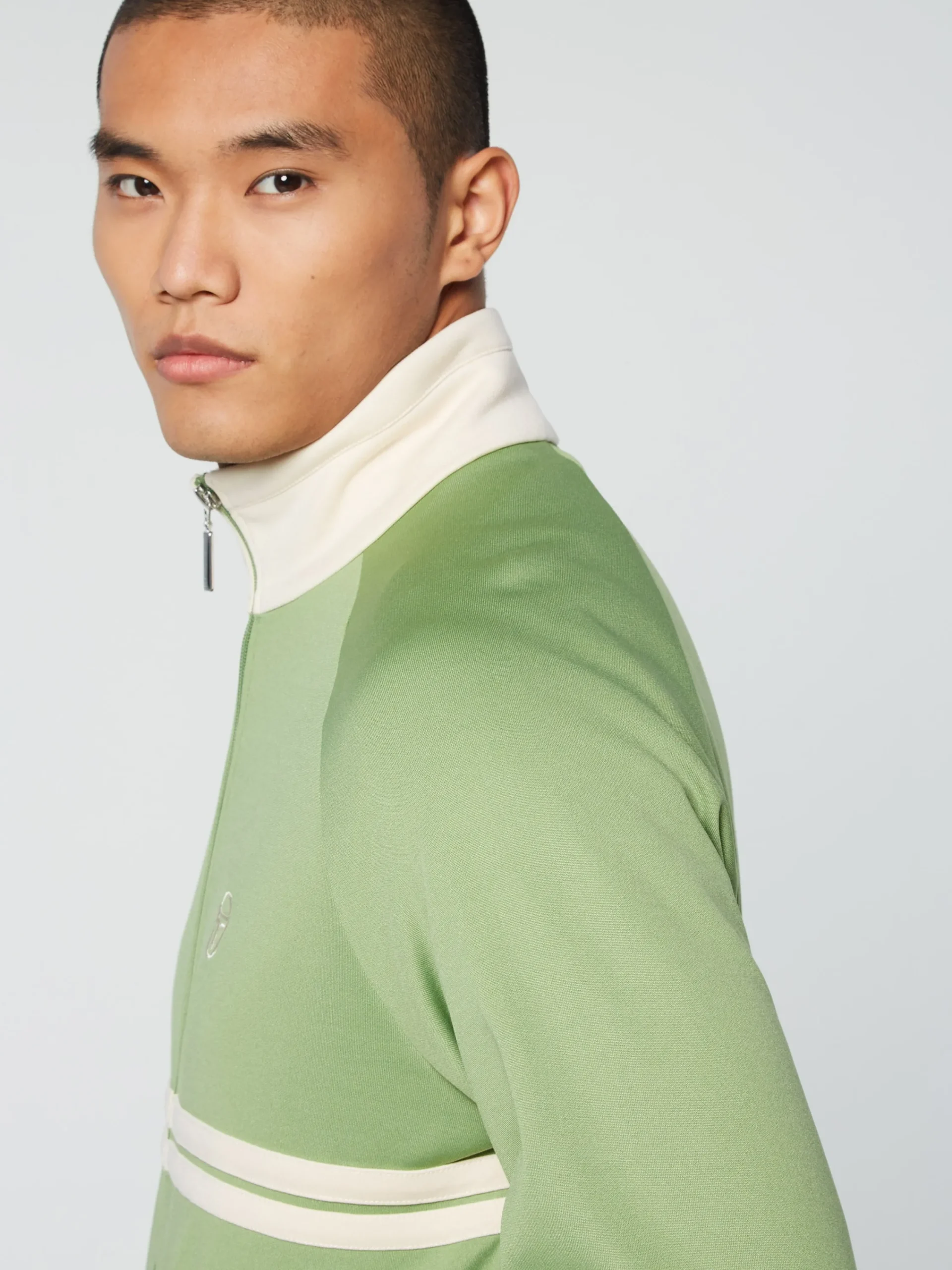 Clearance Dallas Track Jacket Archivio- Jade Green/ Pearl Ivory Tracksuits|Jackets