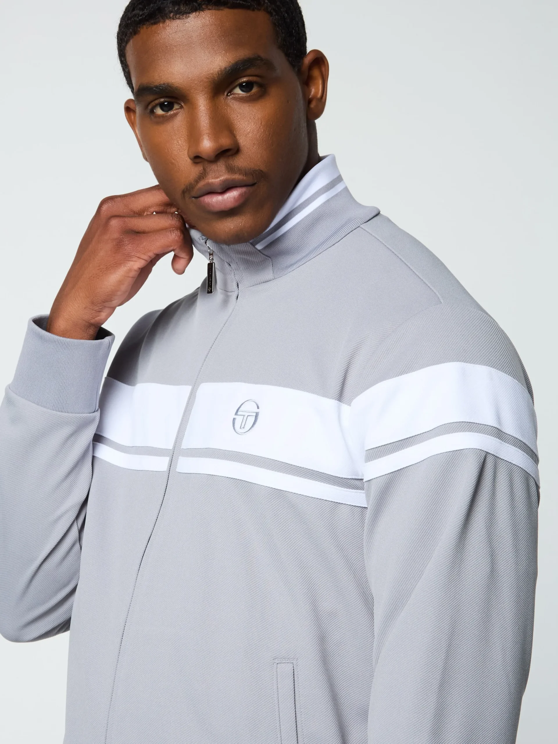 Clearance Damarindo Track Jacket Archivio- Sleet/ White Tracksuits|Jackets