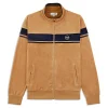 Cheap Damarindo Velour Track Jacket- Almond/ Maritime Blue Tracksuits|Velour
