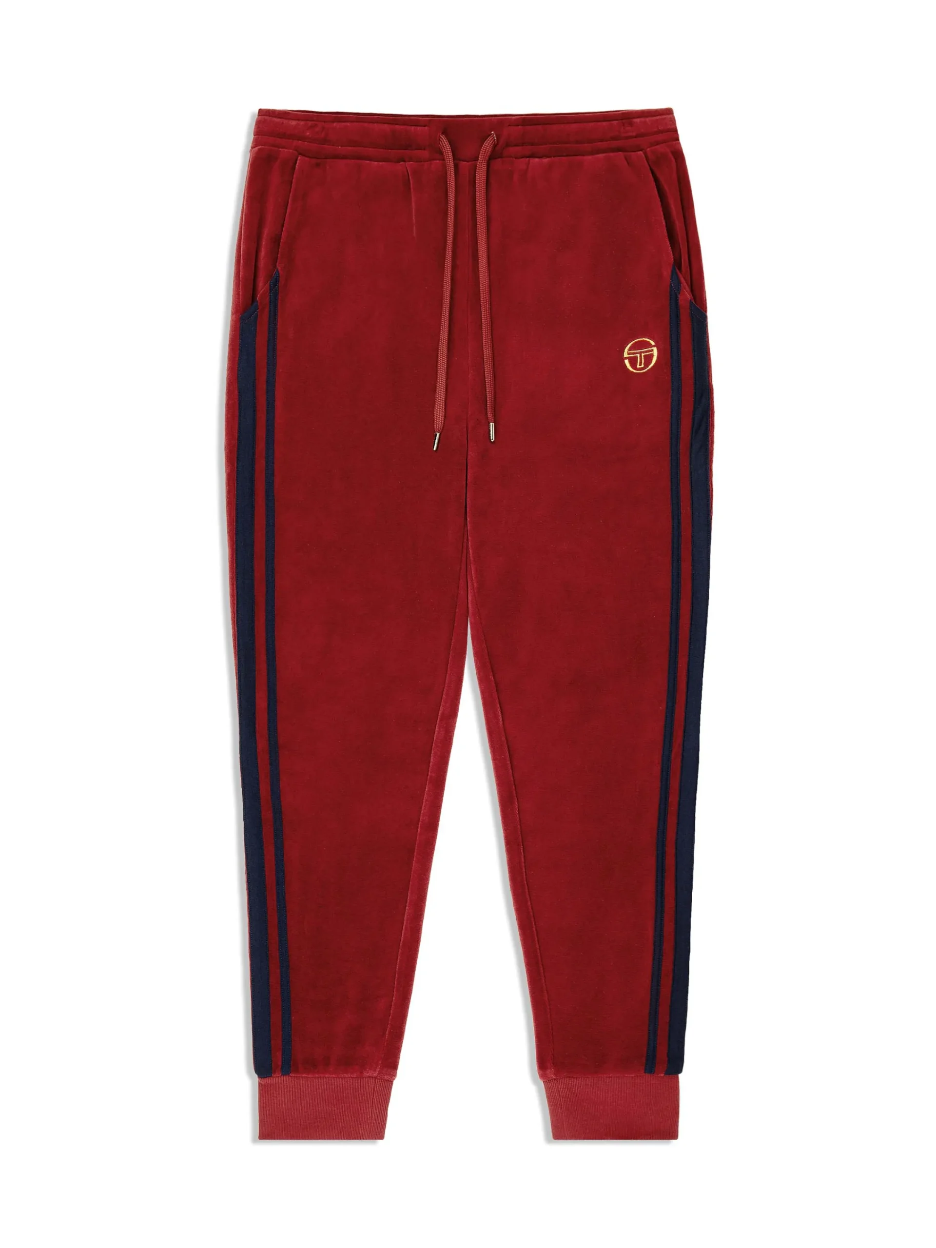 Cheap Damarindo Velour Track Pant- Merlot/ Maritime Blue Tracksuits|Velour