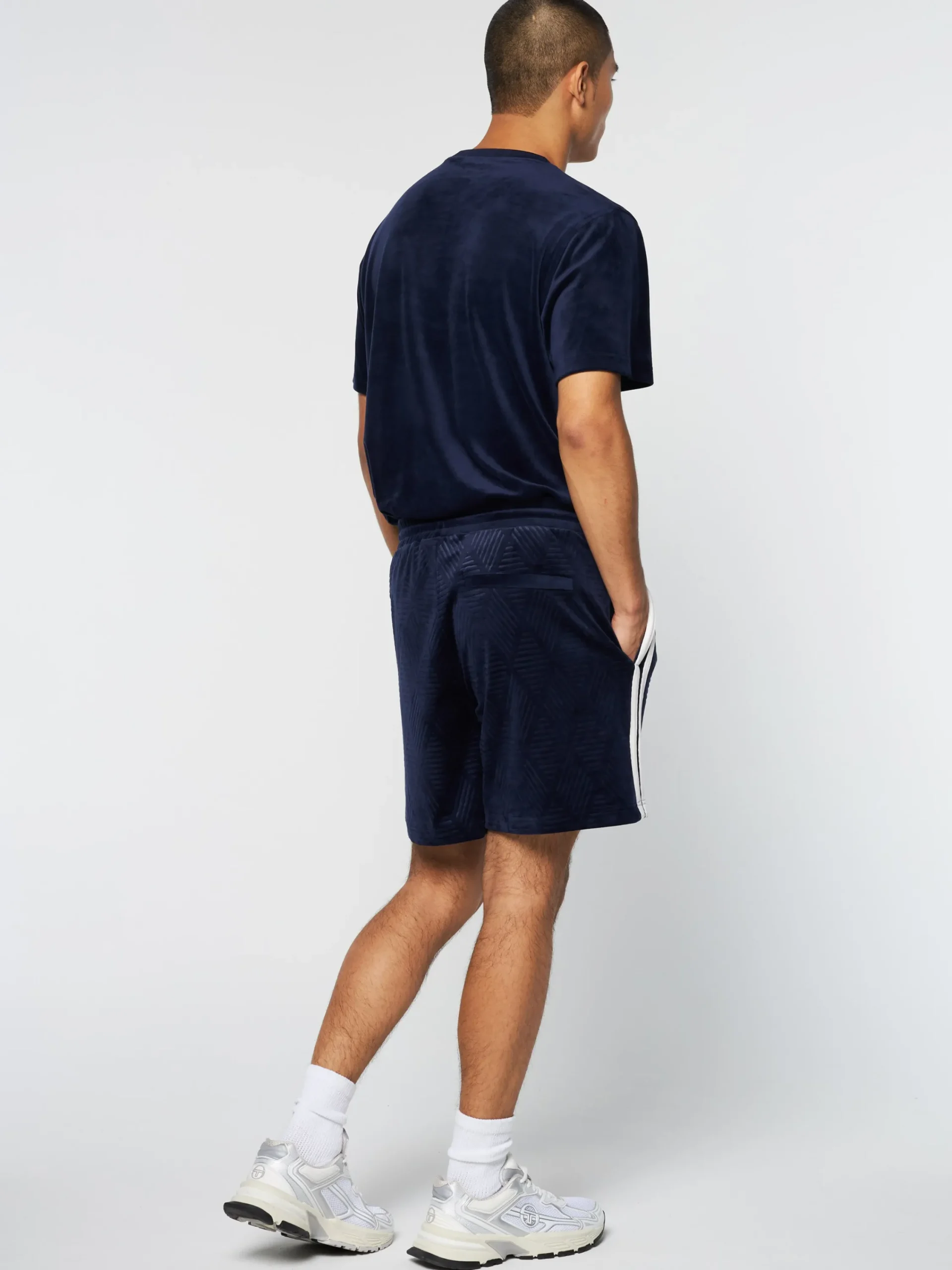 Store Debossed Damarindo Velour Short- Velour|Shorts And Swim