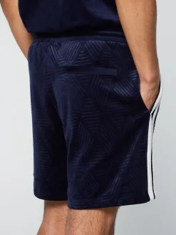 Store Debossed Damarindo Velour Short- Velour|Shorts And Swim