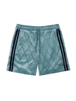 Outlet Debossed Damarindo Velour Short- Velour|Shorts And Swim