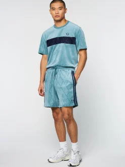 Outlet Debossed Damarindo Velour Short- Velour|Shorts And Swim