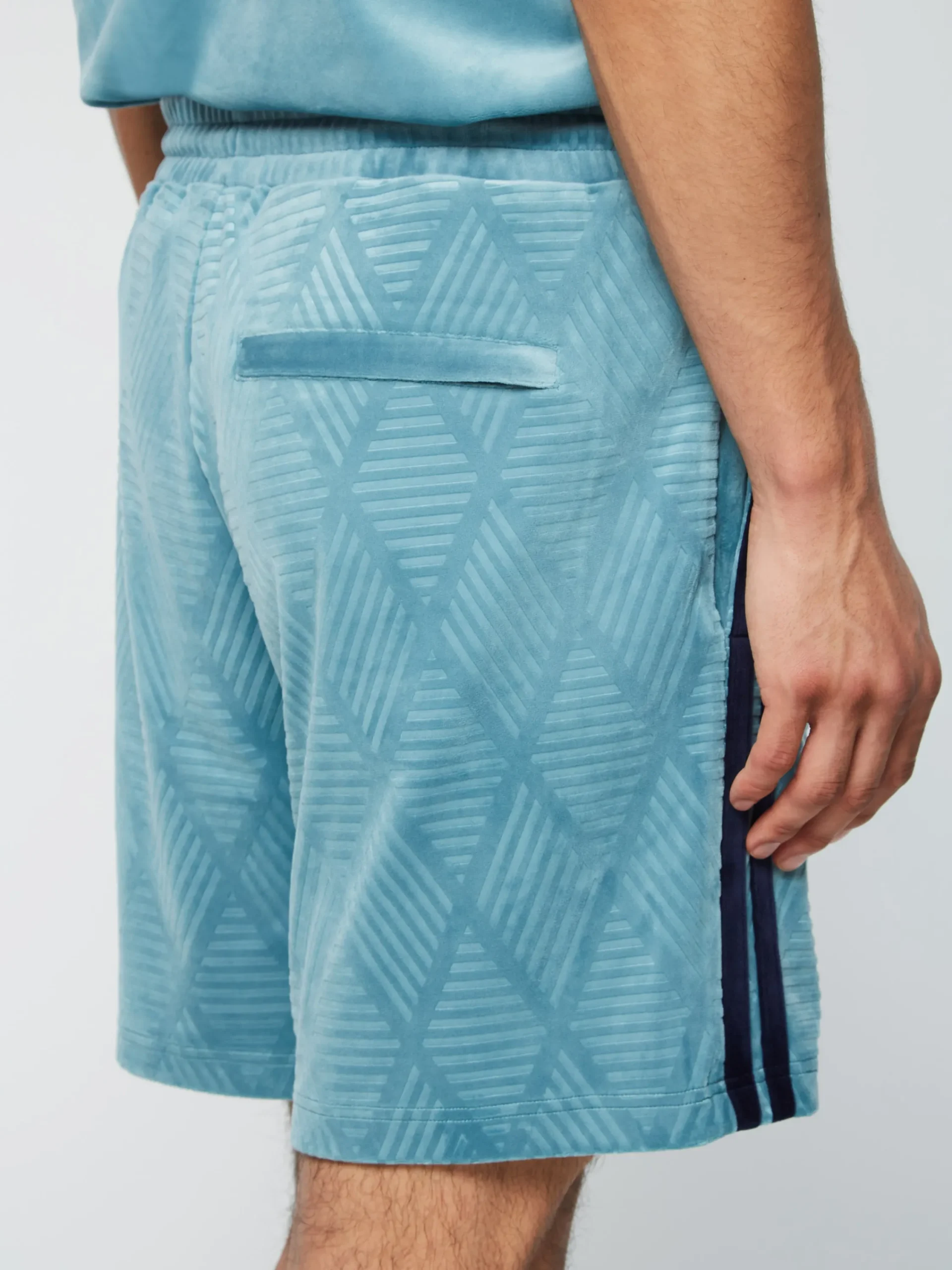 Outlet Debossed Damarindo Velour Short- Velour|Shorts And Swim