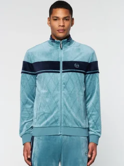 Hot Debossed Damarindo Velour Track Jacket- Tracksuits|Velour