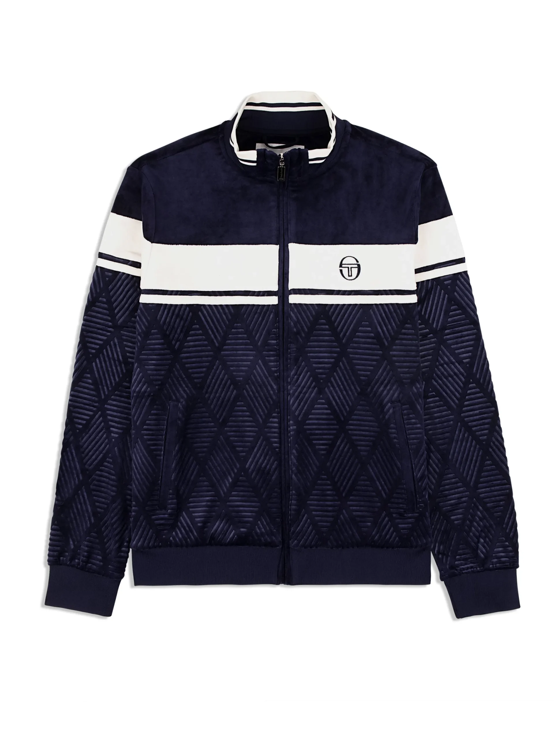 Cheap Debossed Damarindo Velour Track Jacket- Tracksuits|Velour