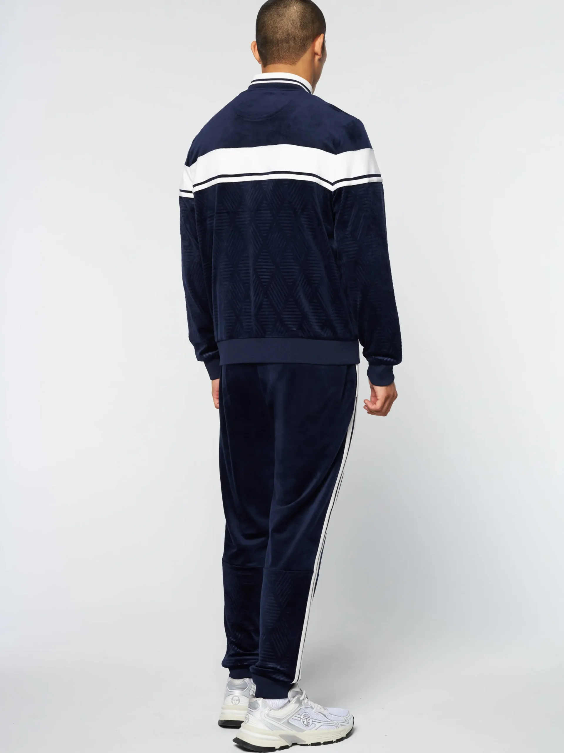 Cheap Debossed Damarindo Velour Track Jacket- Tracksuits|Velour