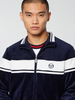 Cheap Debossed Damarindo Velour Track Jacket- Tracksuits|Velour