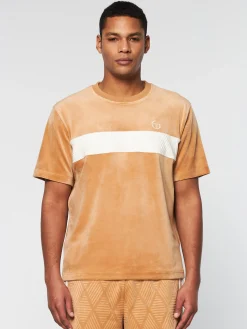 Cheap Debossed Damarindo Velour T-Shirt- Velour|T-Shirts