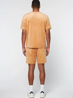 Cheap Debossed Damarindo Velour T-Shirt- Velour|T-Shirts