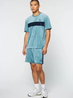 Best Sale Debossed Damarindo Velour T-Shirt- Velour|T-Shirts