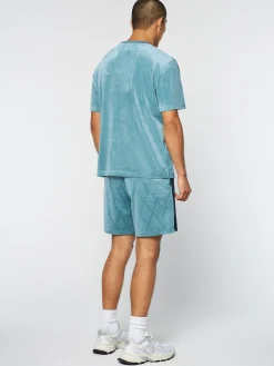 Best Sale Debossed Damarindo Velour T-Shirt- Velour|T-Shirts