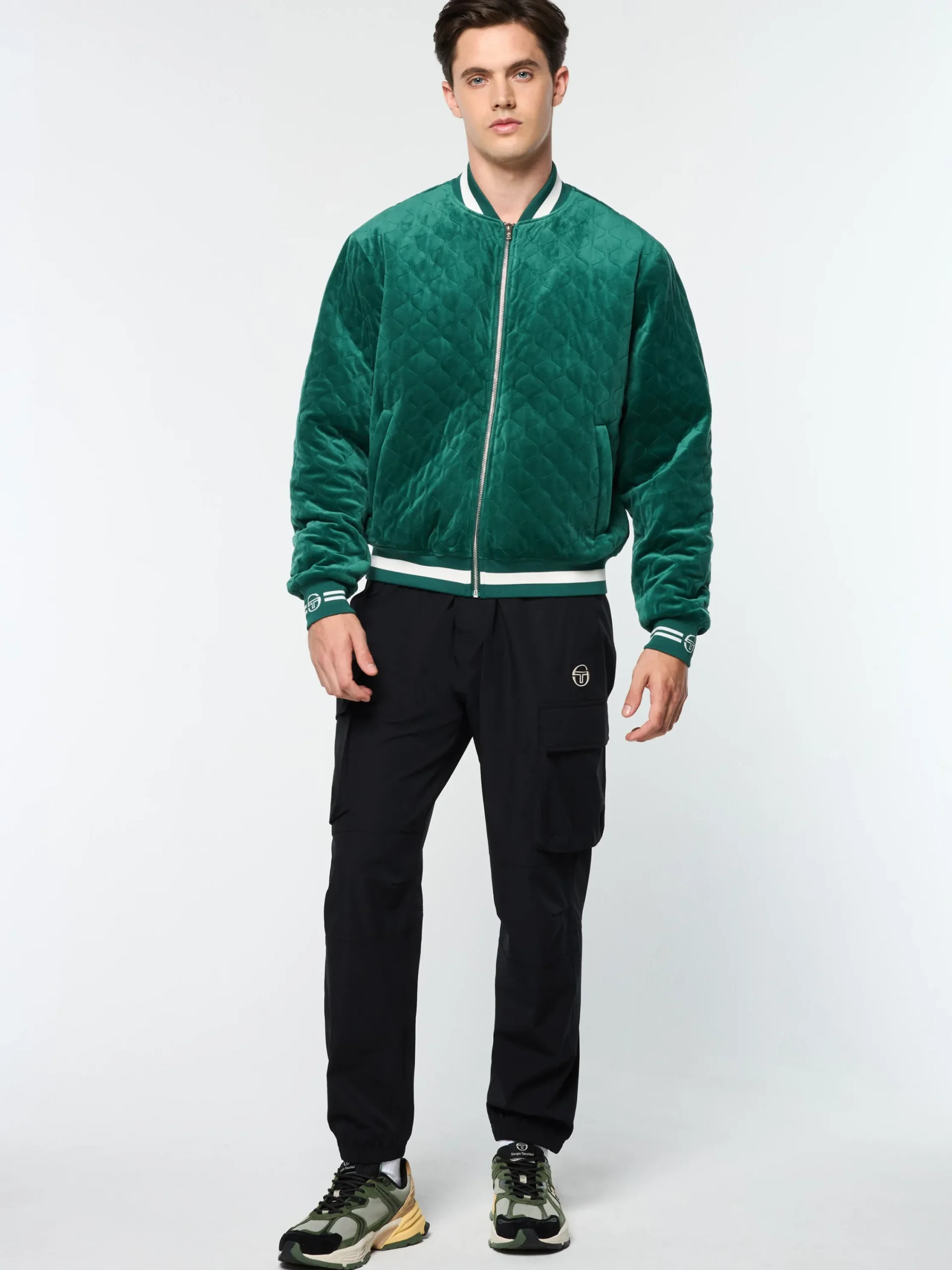 Sale Fasano Quilted Velour Jacket- Velour|Jackets