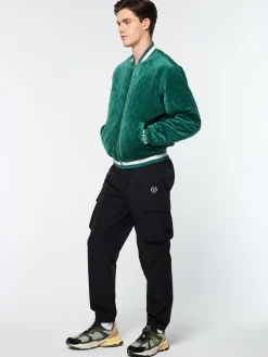 Sale Fasano Quilted Velour Jacket- Velour|Jackets
