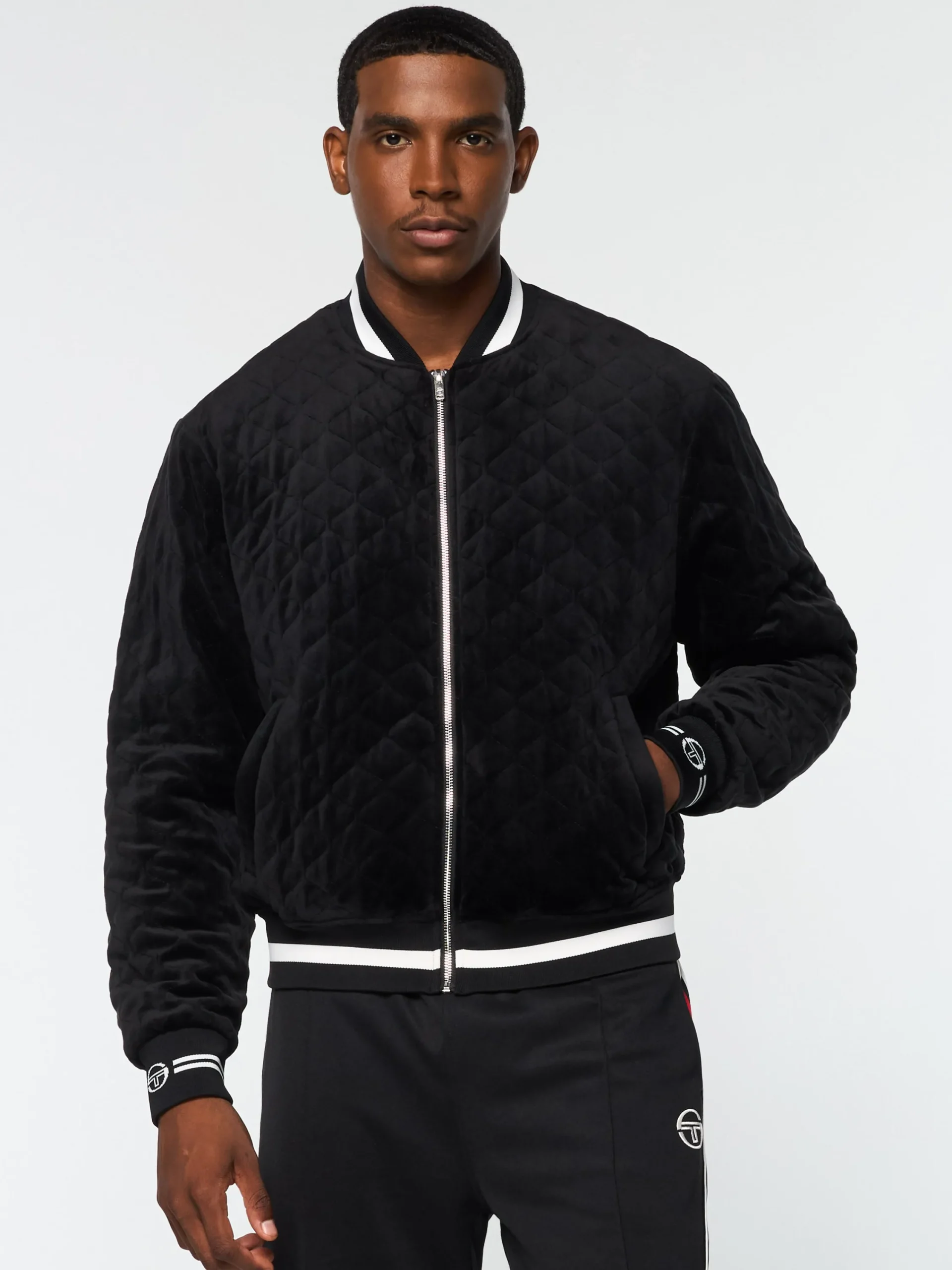 Cheap Fasano Quilted Velour Jacket- Velour|Jackets