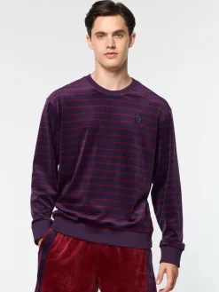 Fashion Foggia Velour Crewneck- Velour|Sweatshirts And Hoodies
