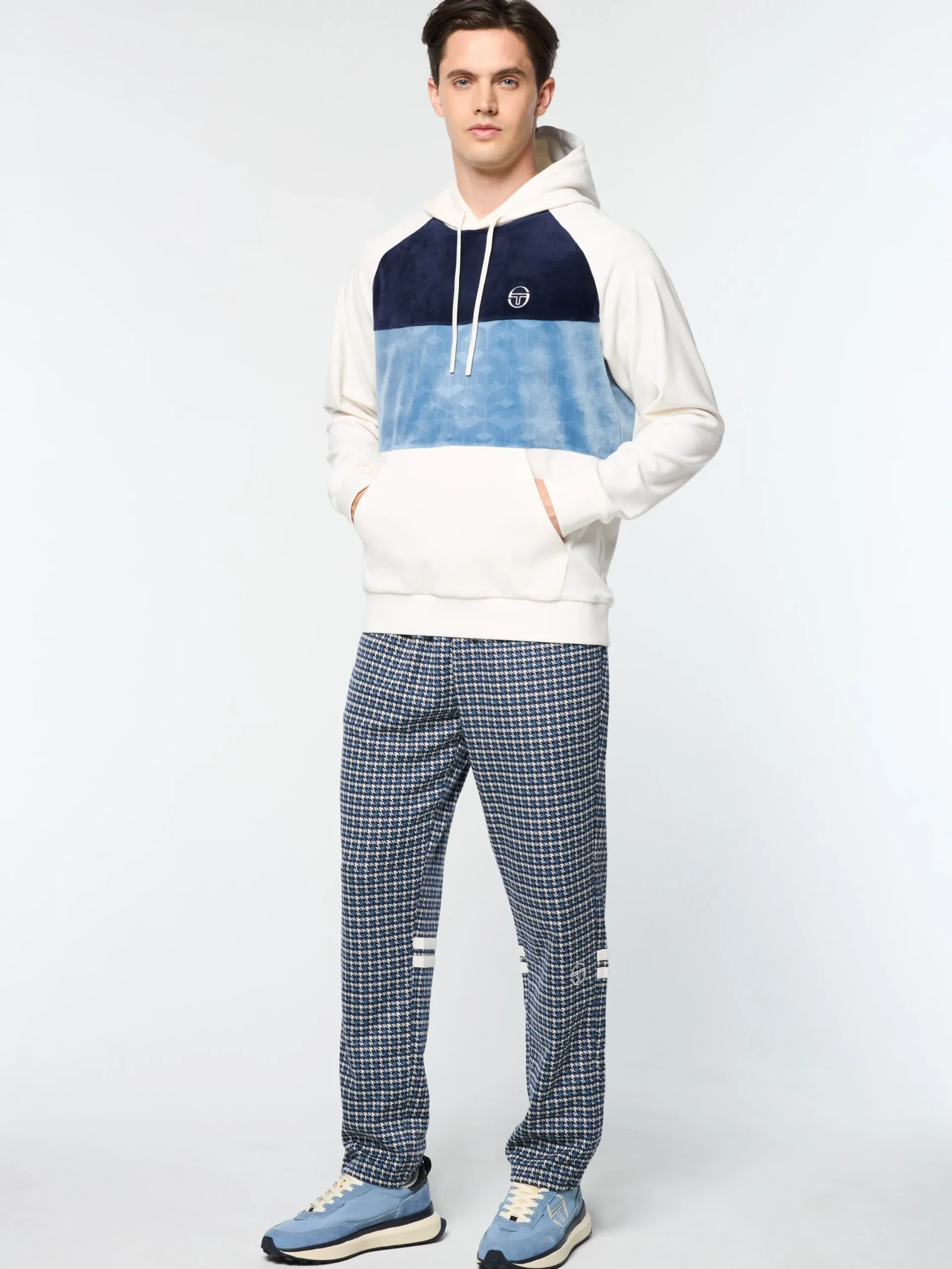 Sale Foggia Velour Debossed Hoodie- Velour|Sweatshirts And Hoodies
