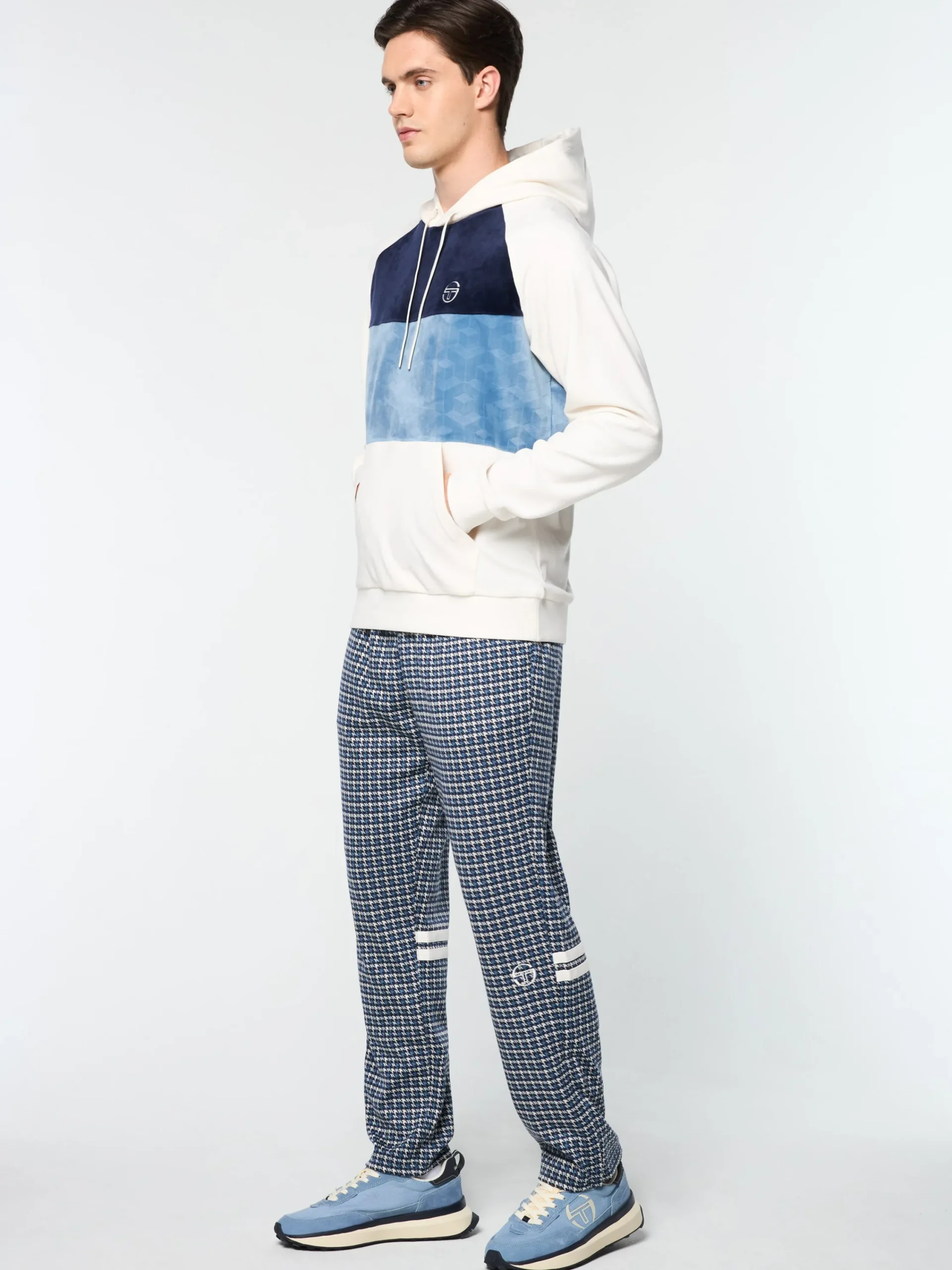 Sale Foggia Velour Debossed Hoodie- Velour|Sweatshirts And Hoodies