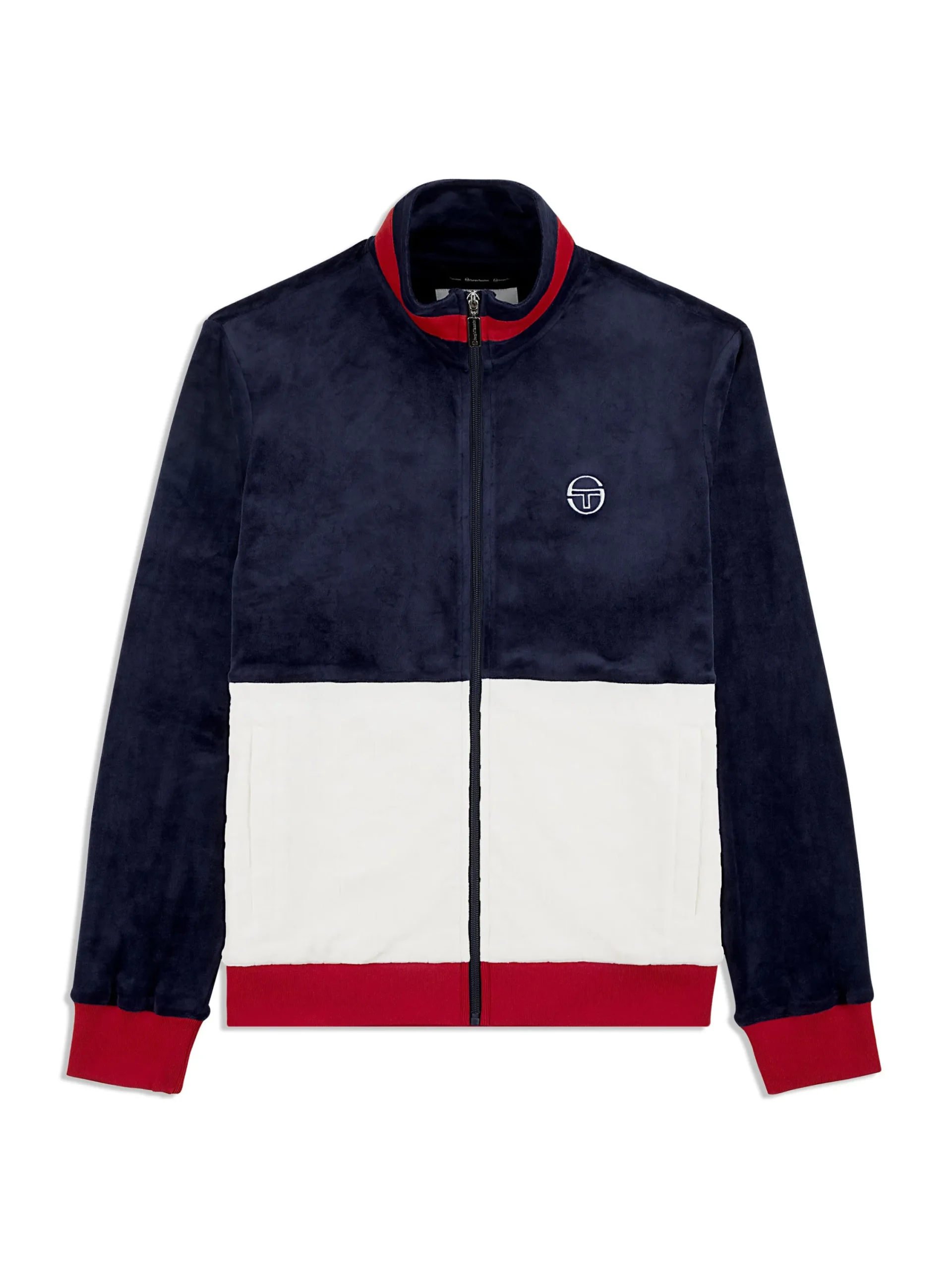 Cheap Foggia Velour Debossed Track Jacket- Tracksuits|Velour