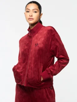 Shop Gabrisa Velour Track Jacket- Velour