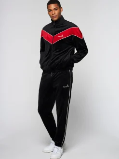 Best Sale Gallone Velour Track Jacket- Velour|Jackets