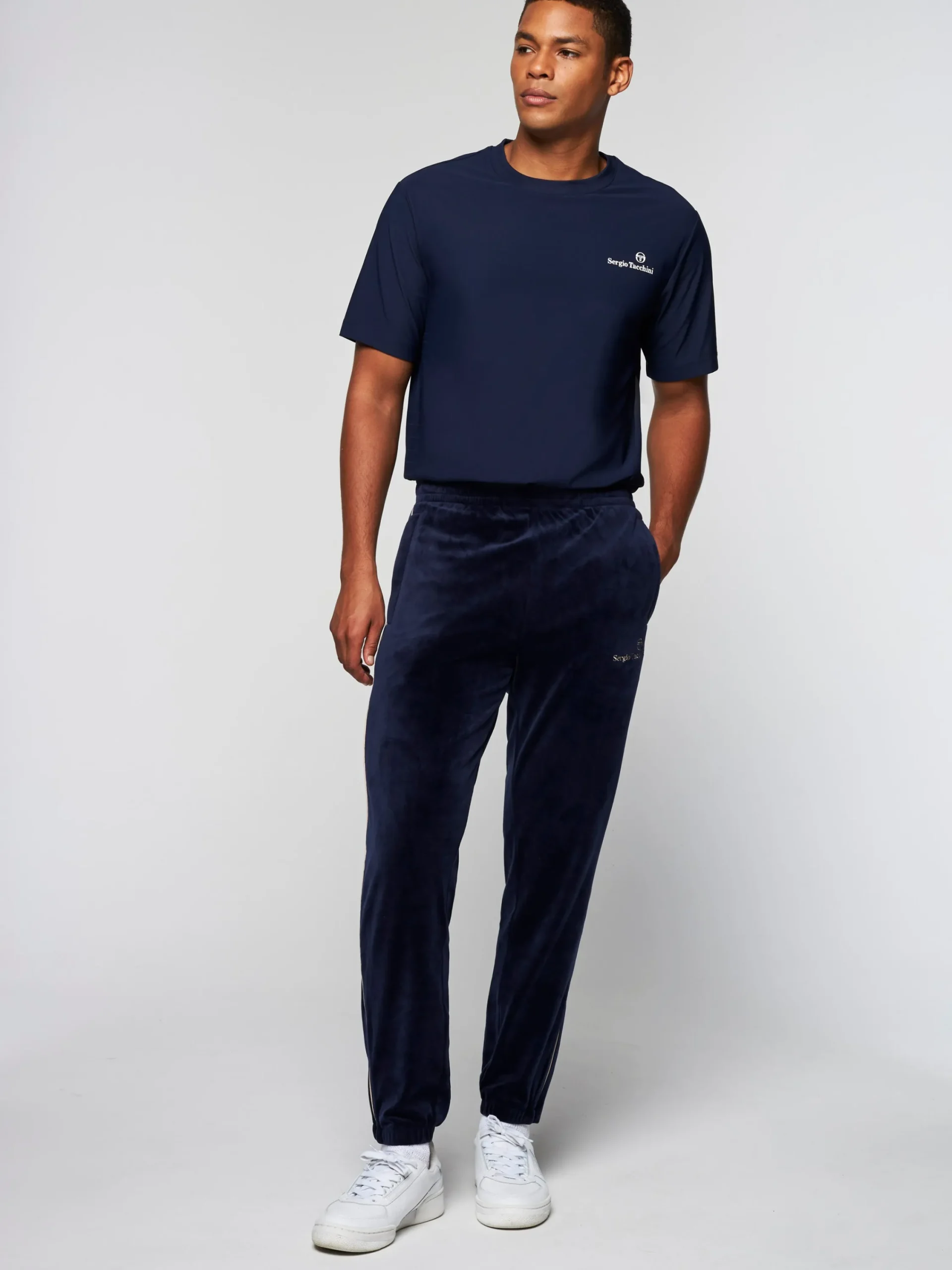 Store Gallone Velour Track Pant- Velour|Pants And Sweatpants
