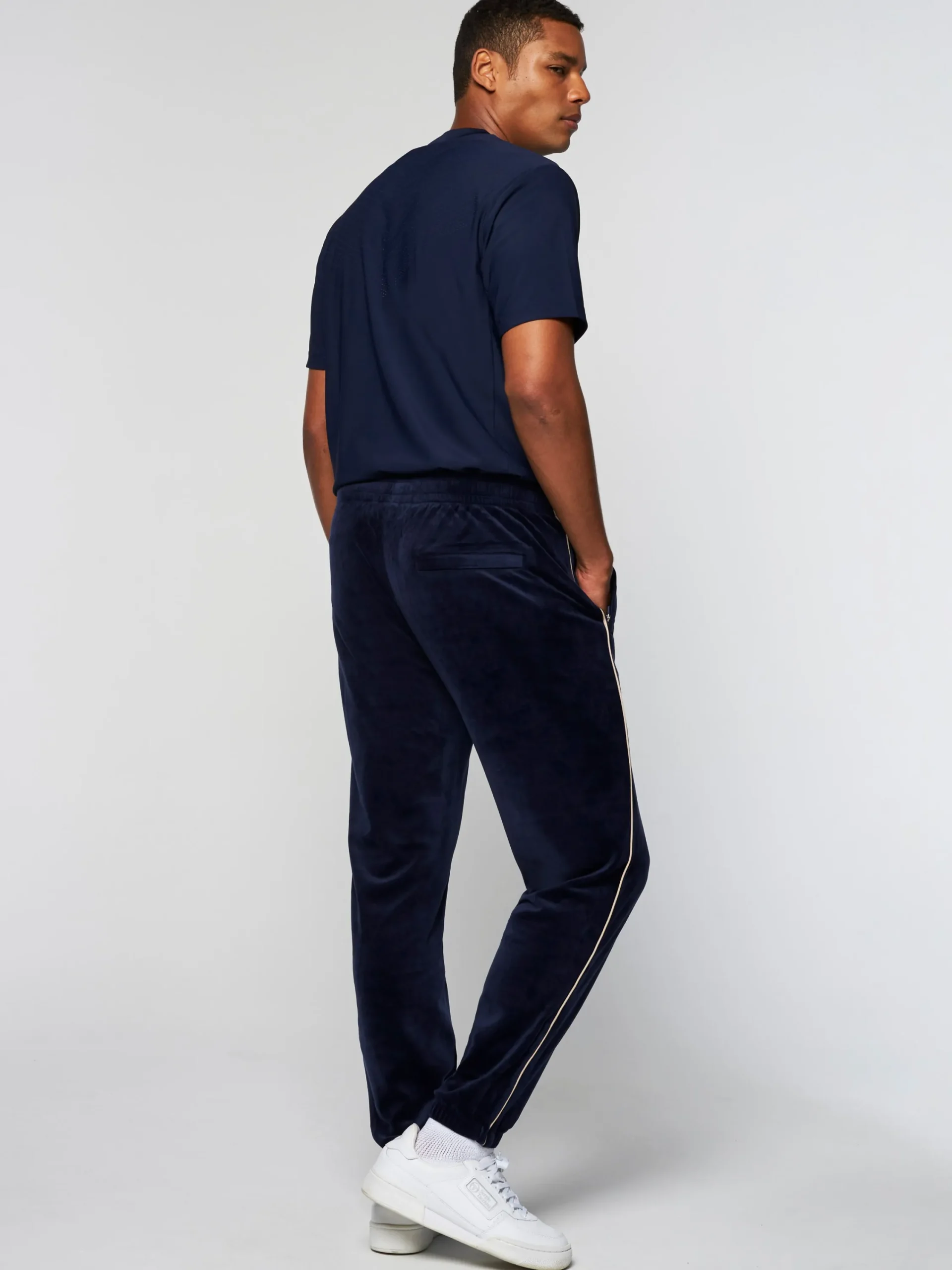 Store Gallone Velour Track Pant- Velour|Pants And Sweatpants