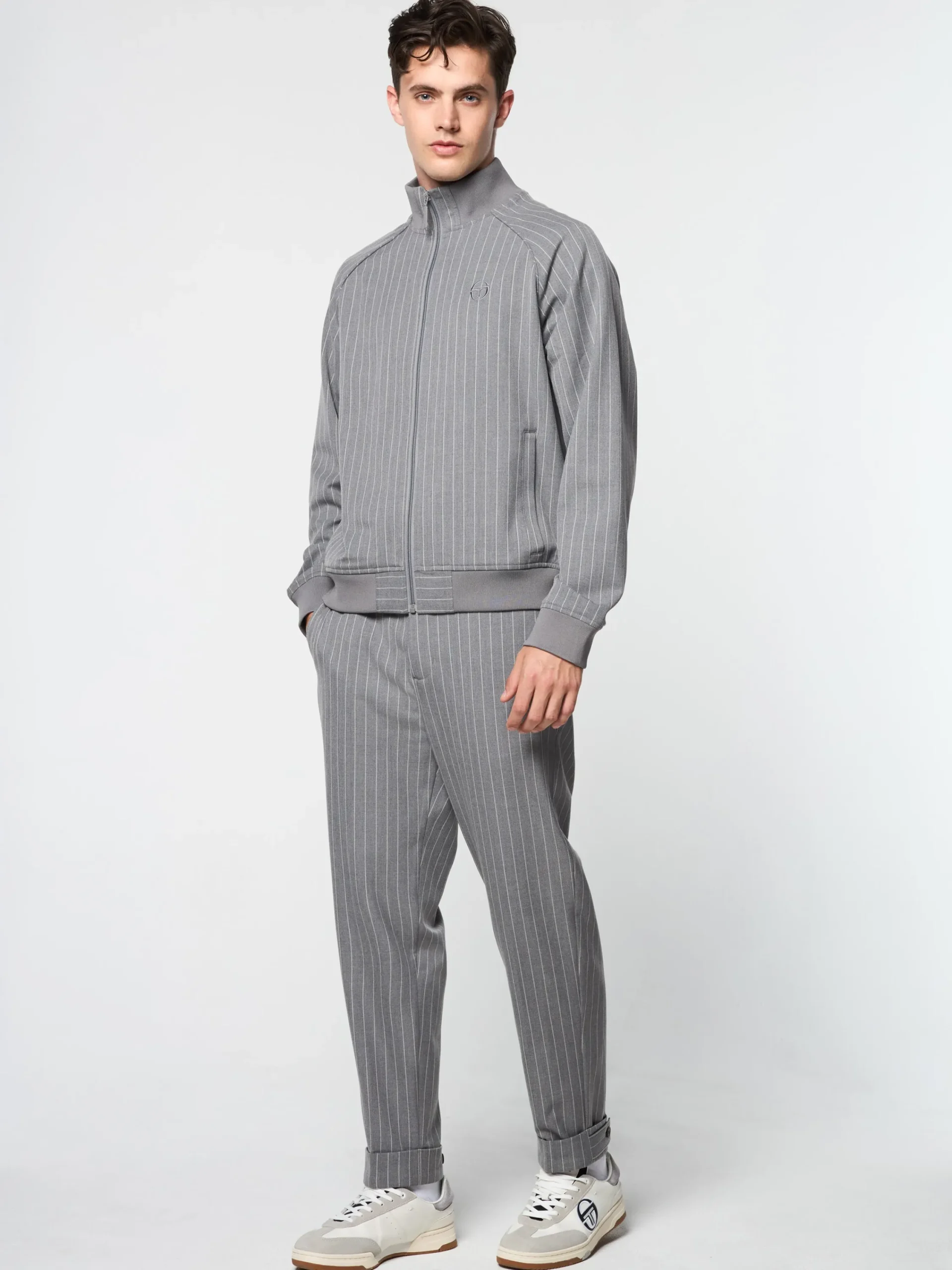 Store Gessato Suiting Track Jacket- Tracksuits|Jackets