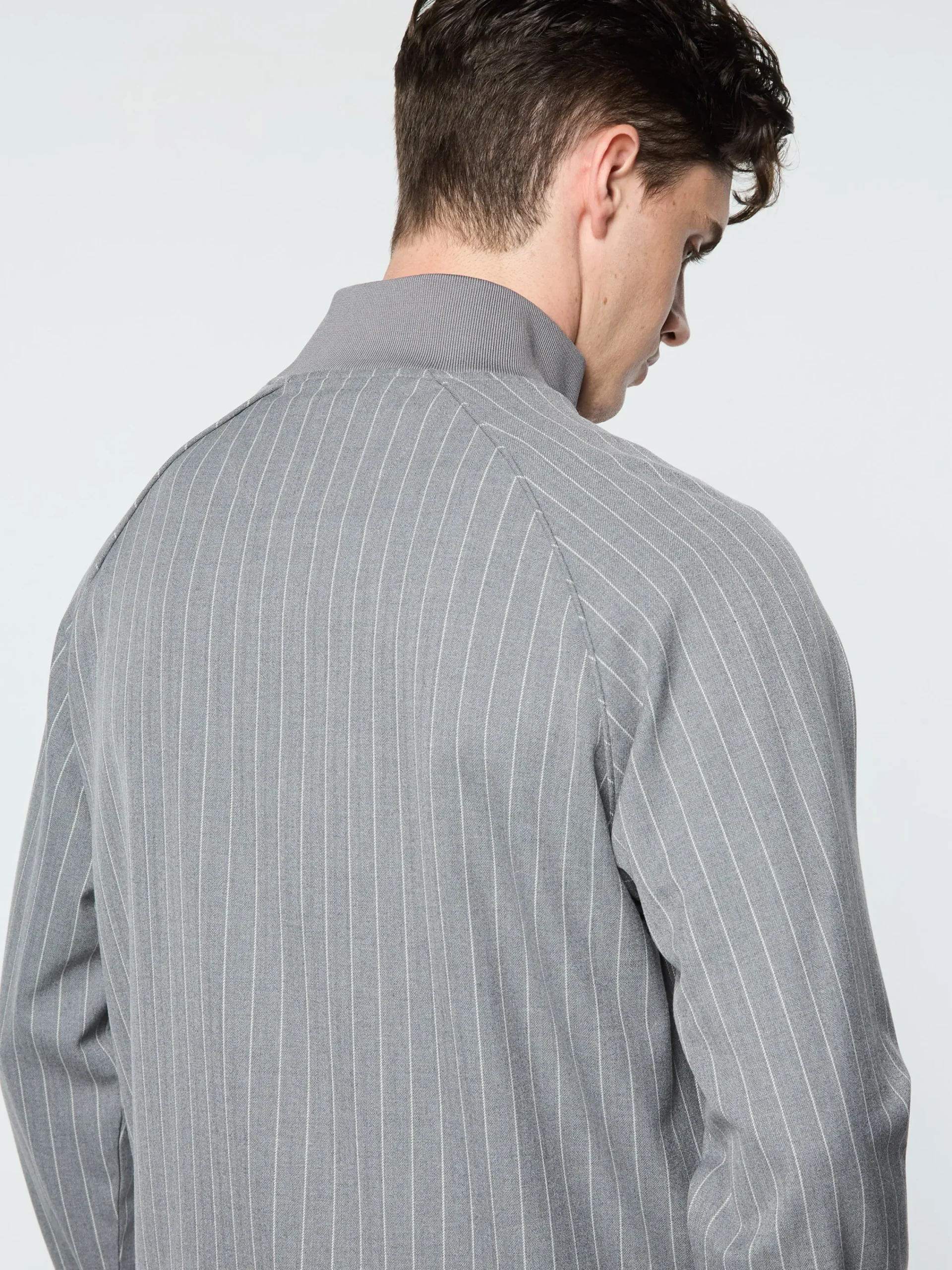 Store Gessato Suiting Track Jacket- Tracksuits|Jackets