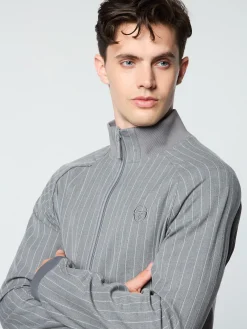 Store Gessato Suiting Track Jacket- Tracksuits|Jackets