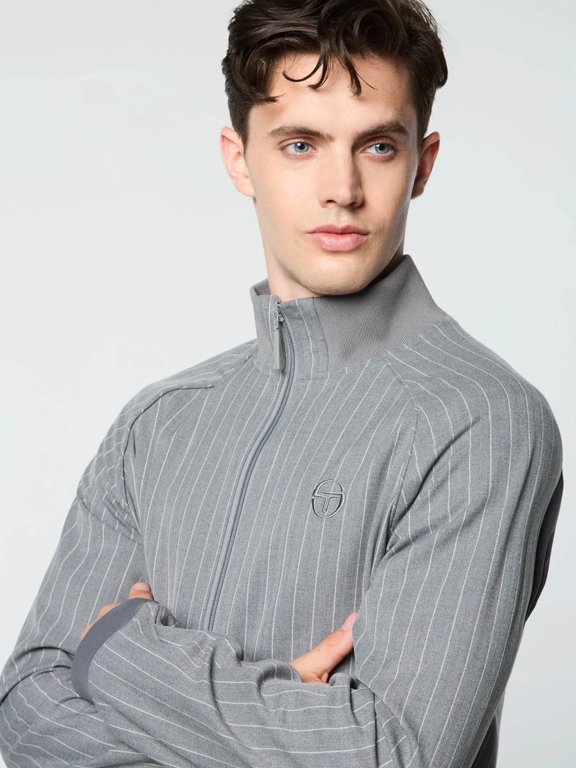 Store Gessato Suiting Track Jacket- Tracksuits|Jackets