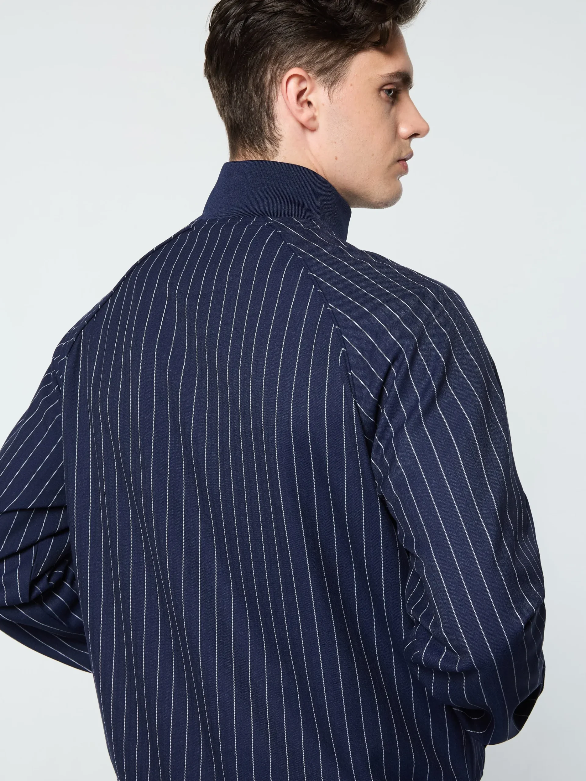 Online Gessato Suiting Track Jacket- Tracksuits|Jackets