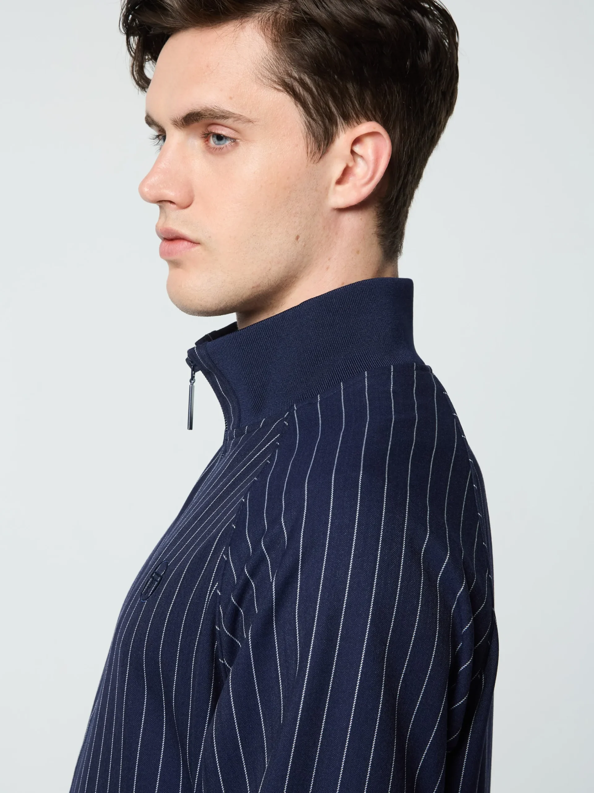 Online Gessato Suiting Track Jacket- Tracksuits|Jackets