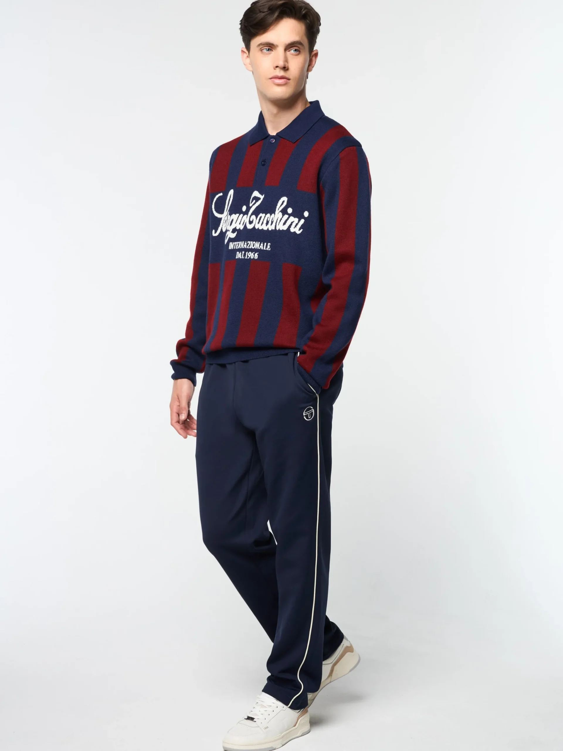 Flash Sale Gioco Jacquard Long Sleeve Polo- Knitwear|Polos