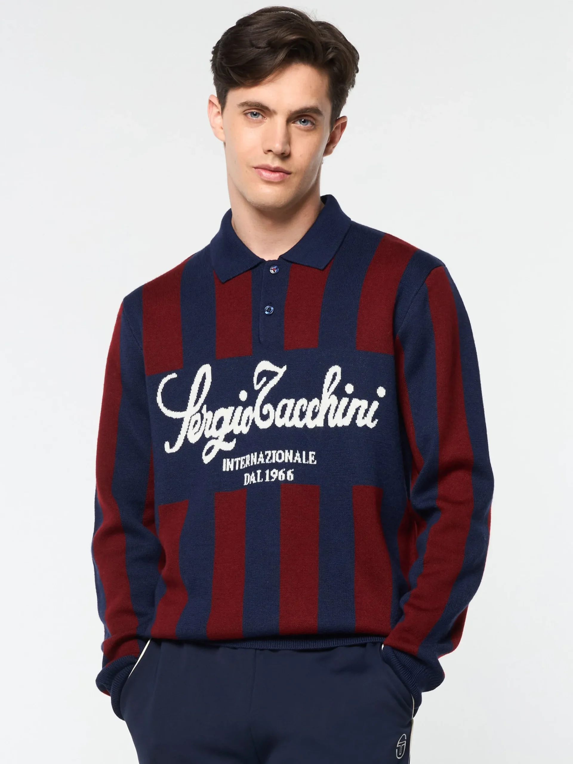 Flash Sale Gioco Jacquard Long Sleeve Polo- Knitwear|Polos