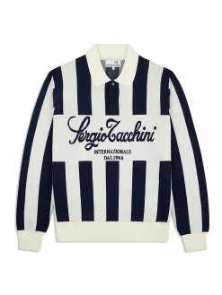 Shop Gioco Jacquard Long Sleeve Polo- Knitwear|Polos