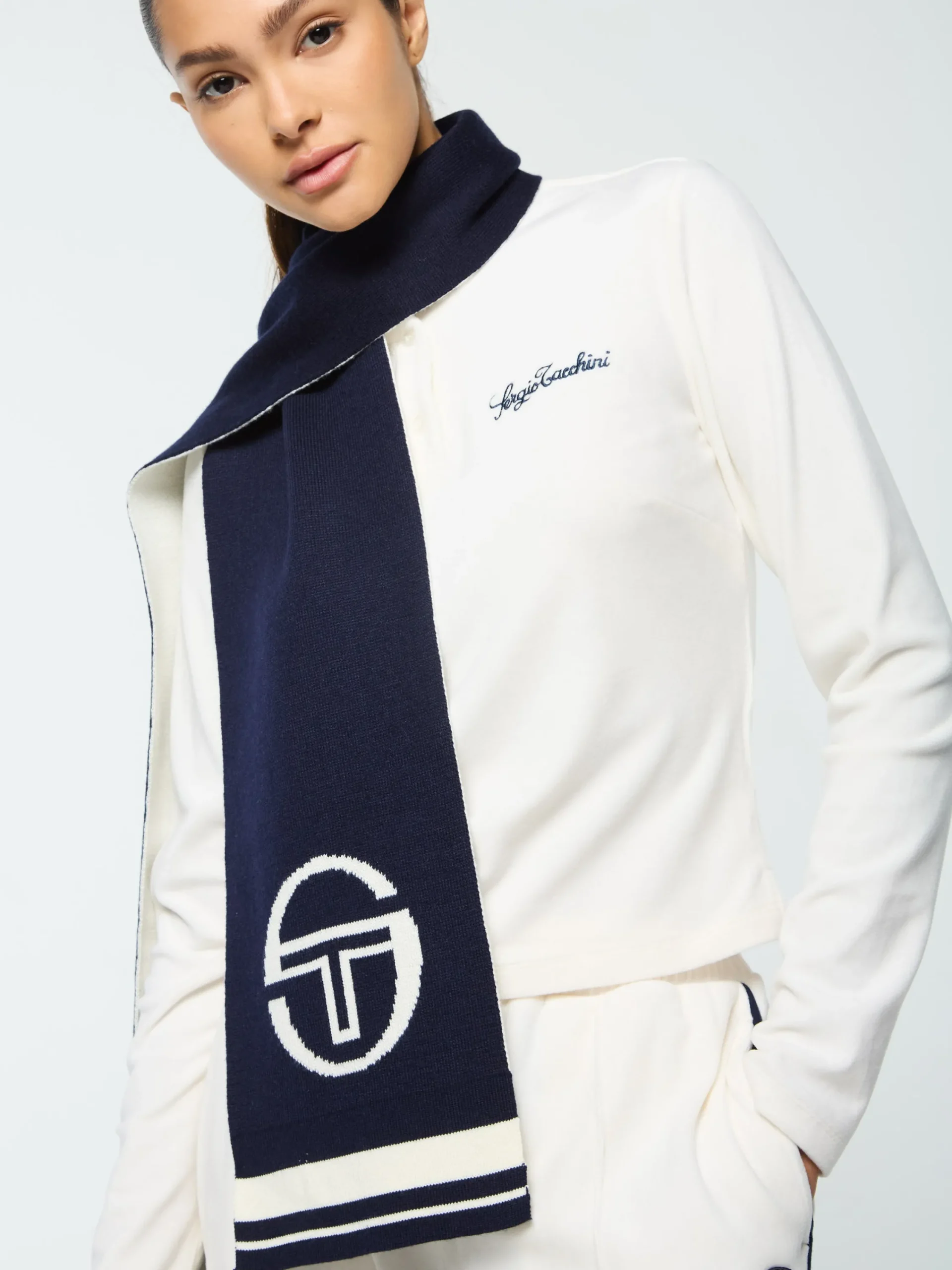 Store La Faccia Jacquard Scarf- Women Knitwear|Miscellaneous