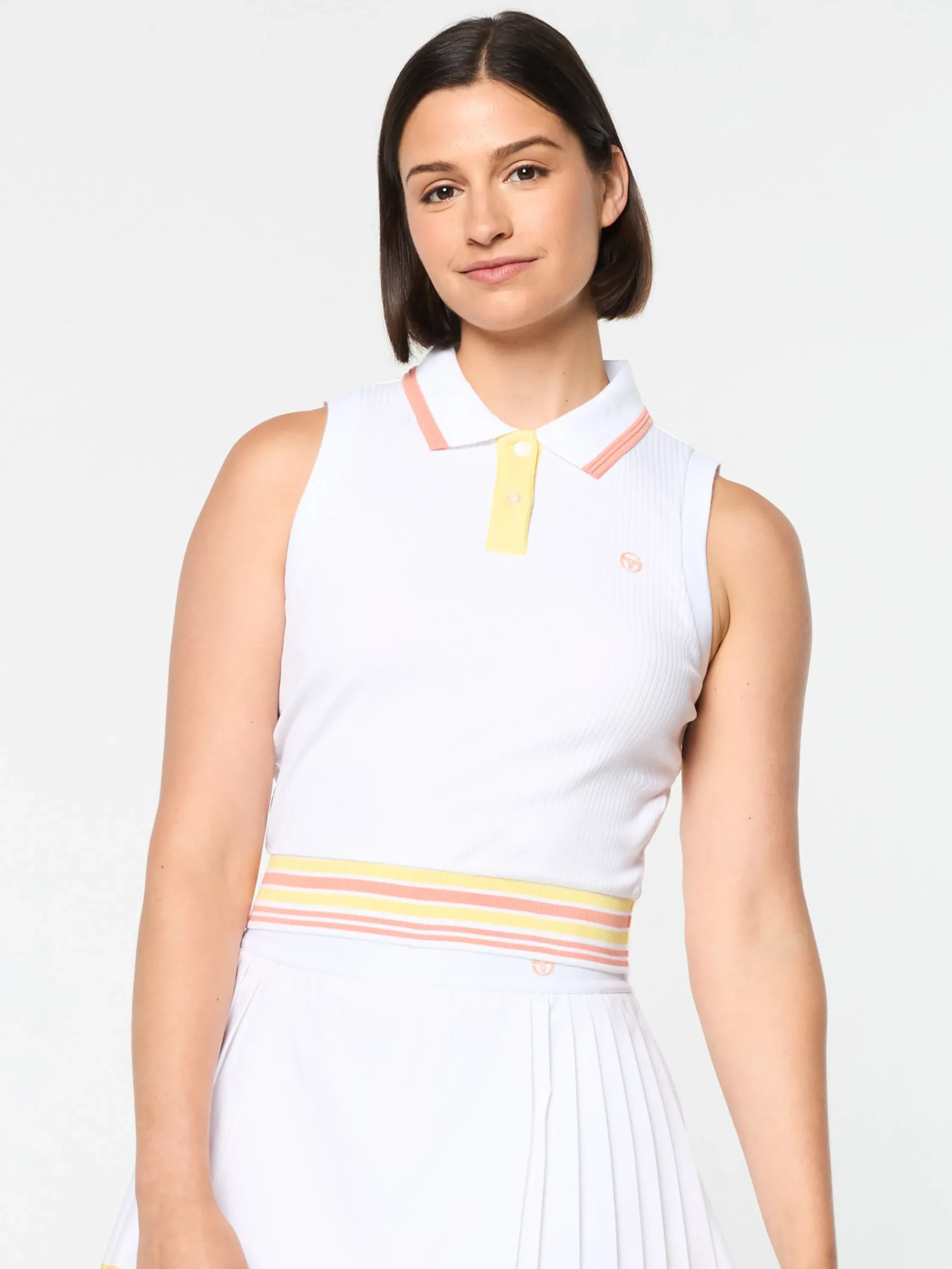 Hot Noale Cropped Tennis Polo- Women Tops And Sports Bras|For The Court