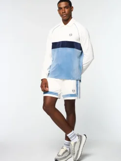 Fashion Noci Velour Long Sleeve Polo- Velour|Polos