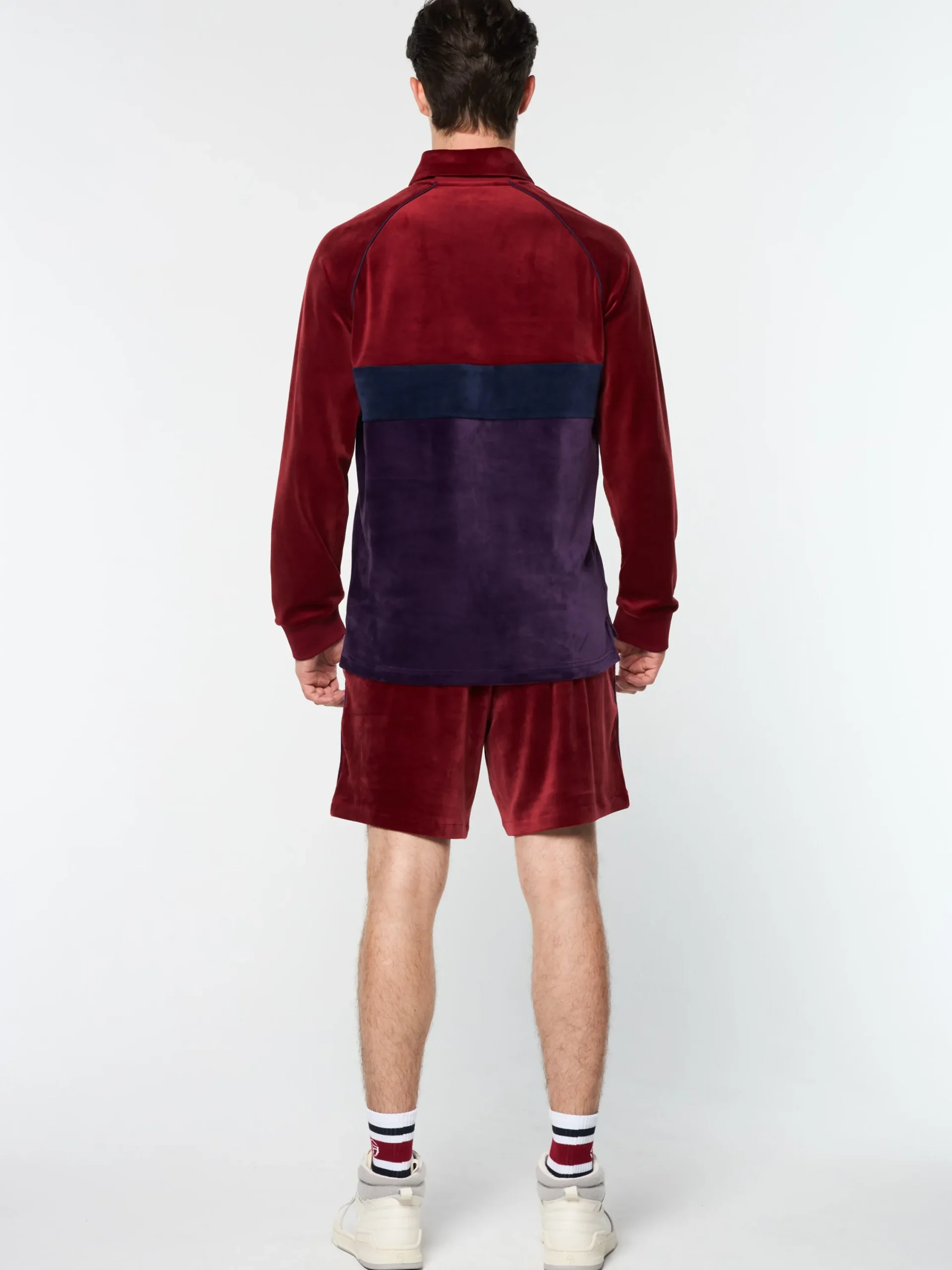 Clearance Noci Velour Long Sleeve Polo- Velour|Polos