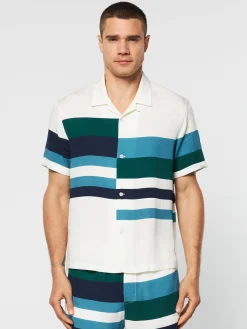 Best Pennellata Cabana Shirt- Gardenia/ Multi Matching Separates
