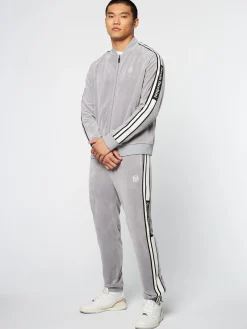 New Pereto Velour Track Jacket- Tracksuits|Velour