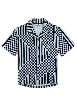 Outlet Piastrella Terry Cabana Shirt- T-Shirts|Matching Separates