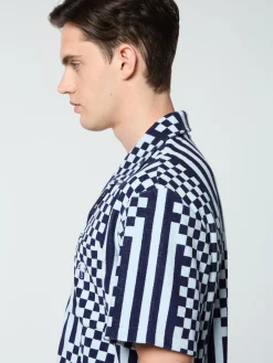 Outlet Piastrella Terry Cabana Shirt- T-Shirts|Matching Separates