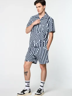 Outlet Piastrella Terry Cabana Shirt- T-Shirts|Matching Separates