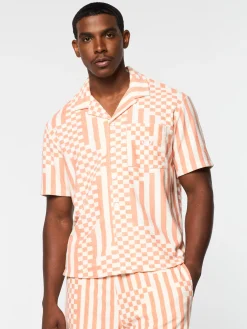 Outlet Piastrella Terry Cabana Shirt- T-Shirts|Matching Separates