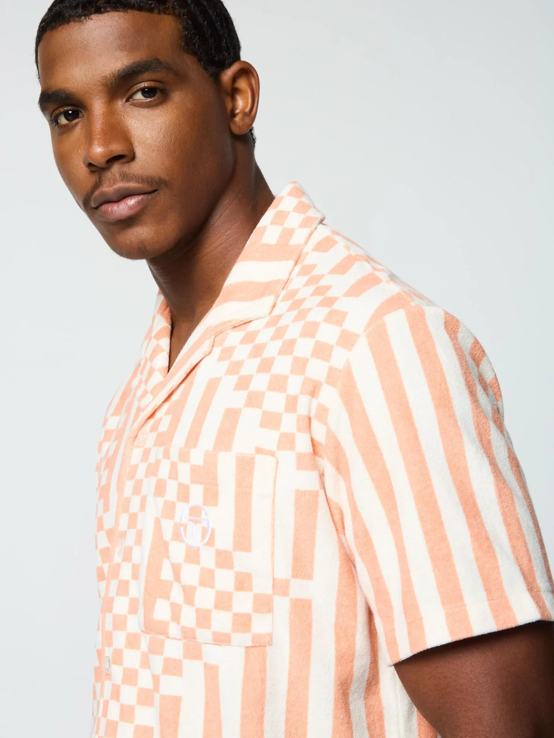 Outlet Piastrella Terry Cabana Shirt- T-Shirts|Matching Separates