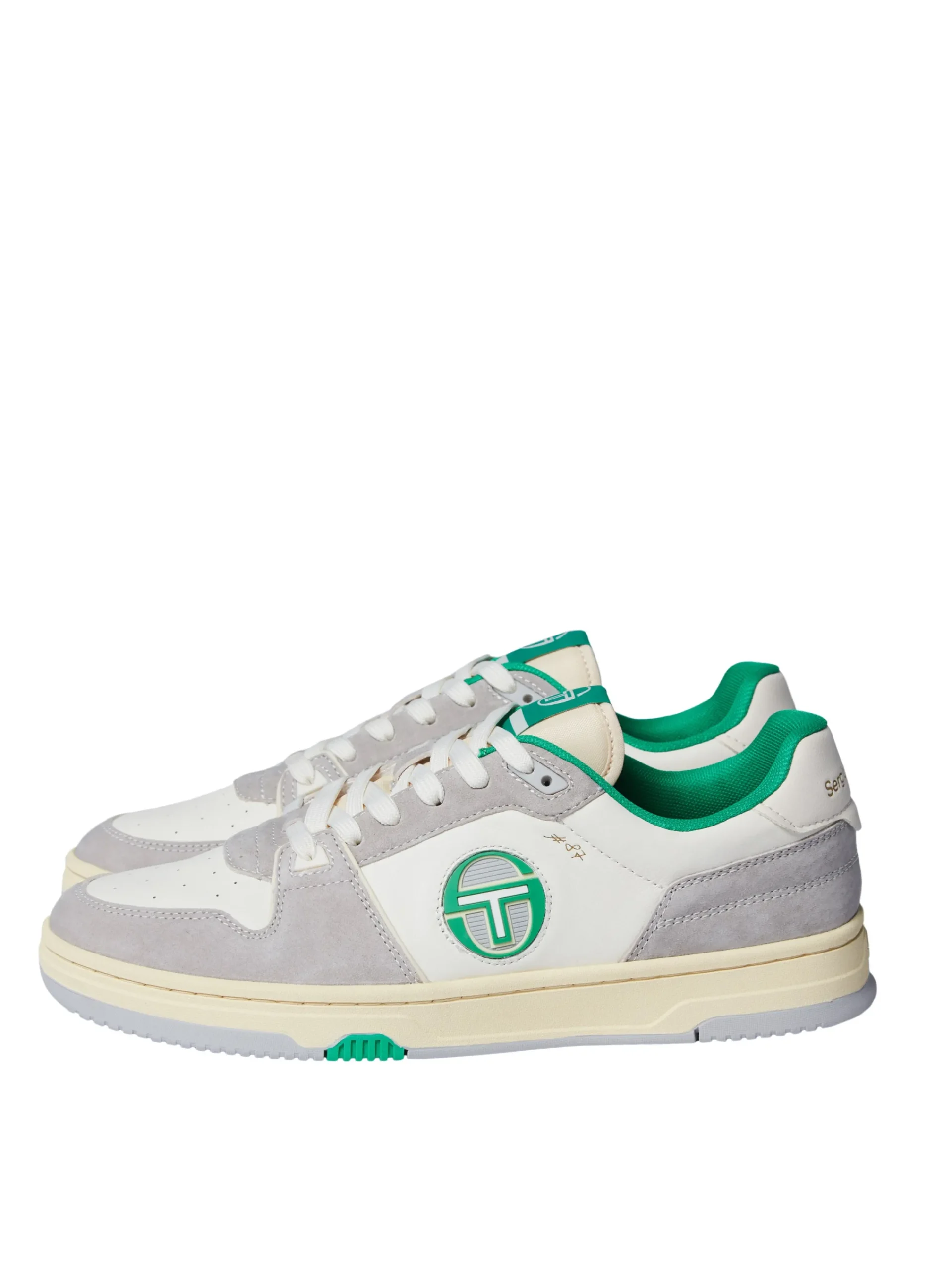 Clearance Prime Shot DA Sneaker- Antique White/ Almond Oil/ Bright Green For The Court|Shoes